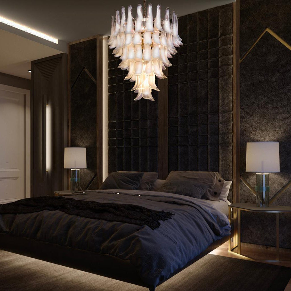 Alsorisra Postmodern Luxury Petal Glass Chandelier