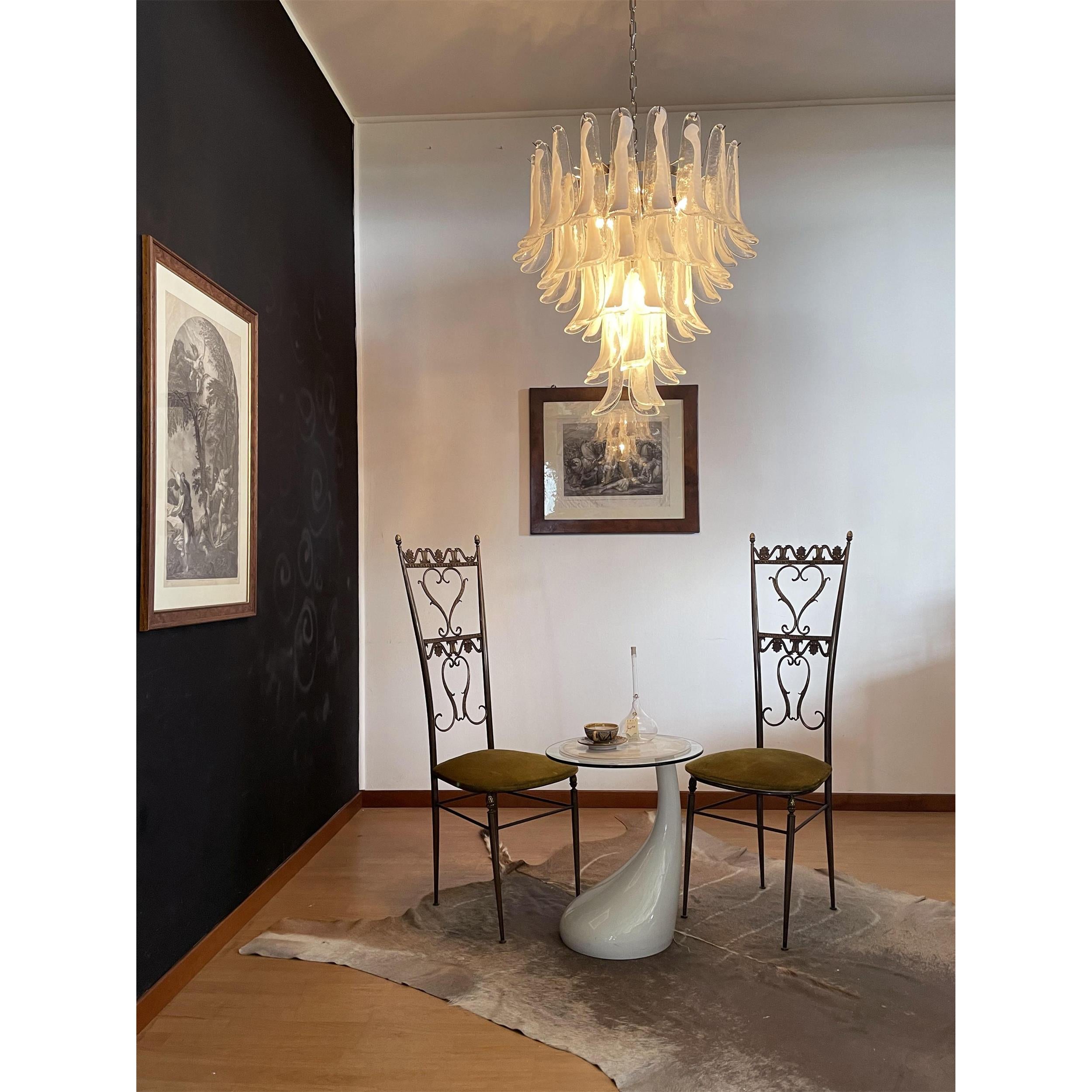 Alsorisra Postmodern Luxury Petal Glass Chandelier