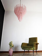 Aurora Chandelier Pink Dewdrop Cascading Romantic