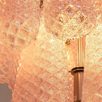 Aurora Chandelier Pink Dewdrop Cascading Romantic