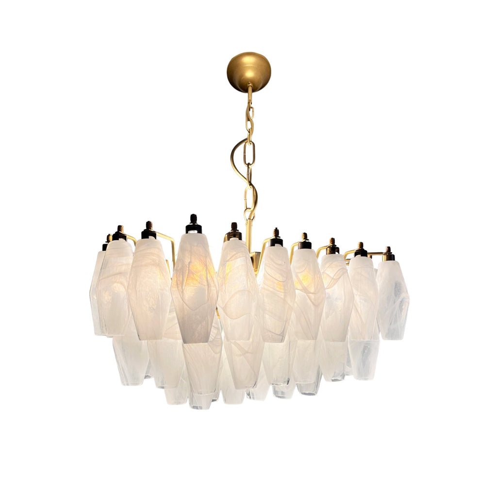 Ardoriel Postmodern Luxury Poliedri Alabaster Chandelier
