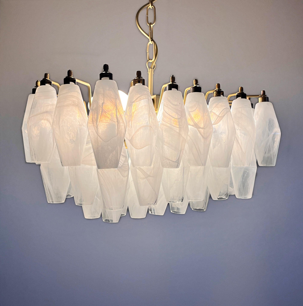 Ardoriel Postmodern Luxury Poliedri Alabaster Chandelier