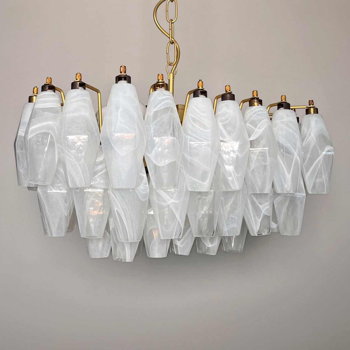 Ardoriel Postmodern Luxury Poliedri Alabaster Chandelier