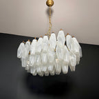 Ardoriel Postmodern Luxury Poliedri Alabaster Chandelier