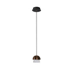 Lustra Pendant Lamp Mushroom Cluster Wood & Glass