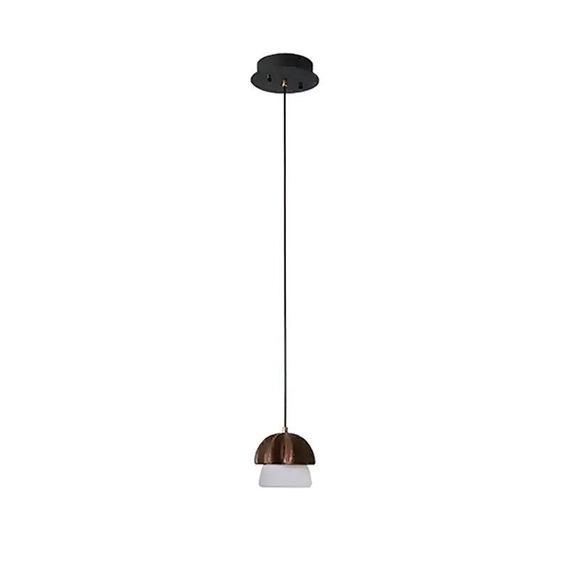 Lustra Pendant Lamp Mushroom Cluster Wood & Glass