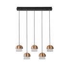 Lustra Pendant Lamp Mushroom Cluster Wood & Glass