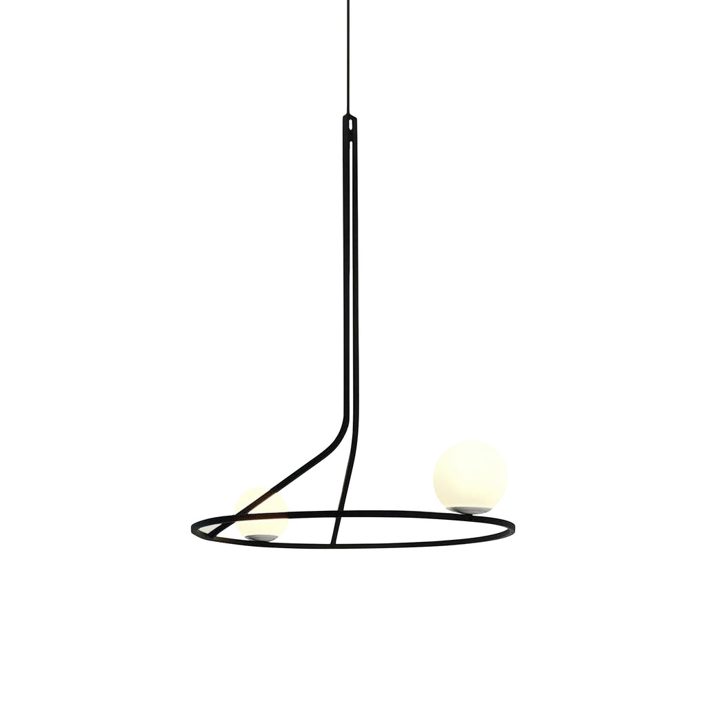 Ilthael Modern Minimalist Brass Glass Chandelier