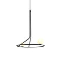 Ilthael Modern Minimalist Brass Glass Chandelier