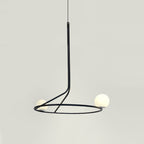 Ilthael Modern Minimalist Brass Glass Chandelier