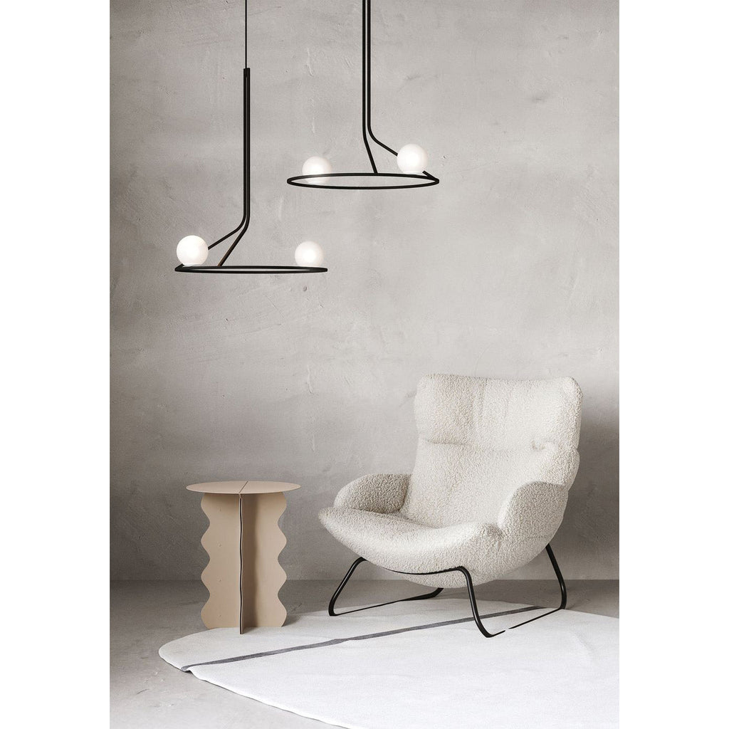 Ilthael Modern Minimalist Brass Glass Chandelier