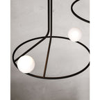Ilthael Modern Minimalist Brass Glass Chandelier