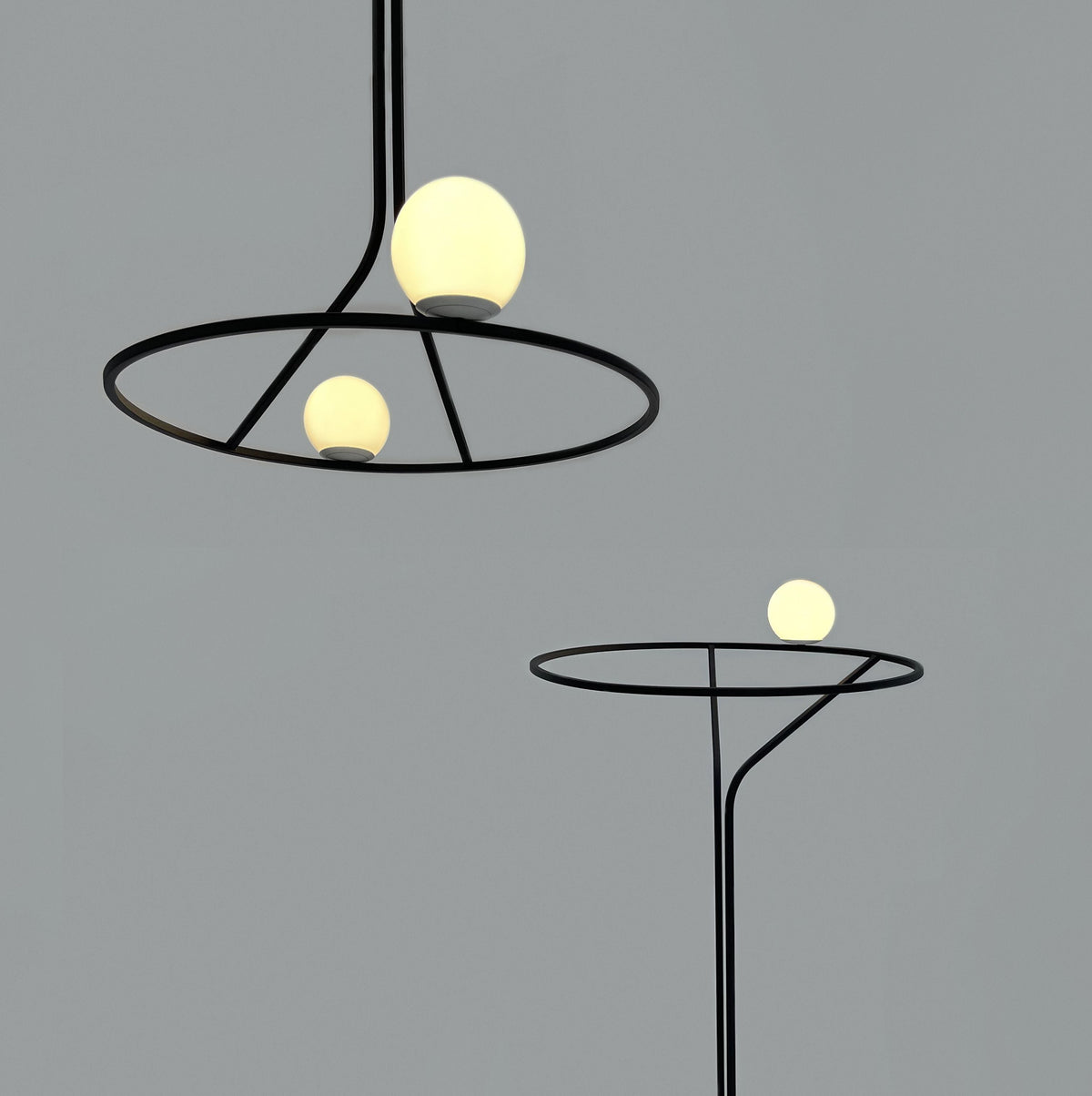 Ilthael Modern Minimalist Brass Glass Chandelier