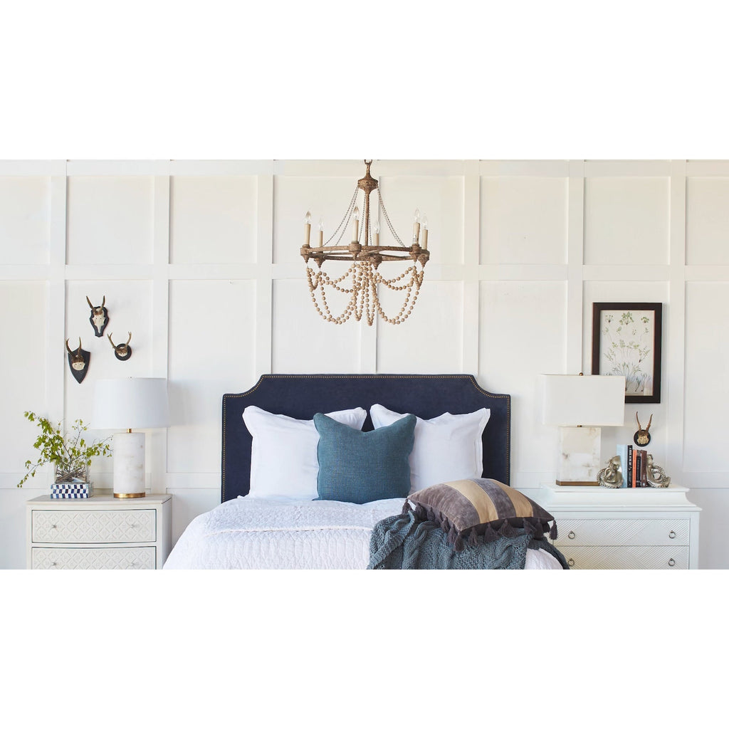 Eurnoros Vintage Industrial Wooden Chandelier