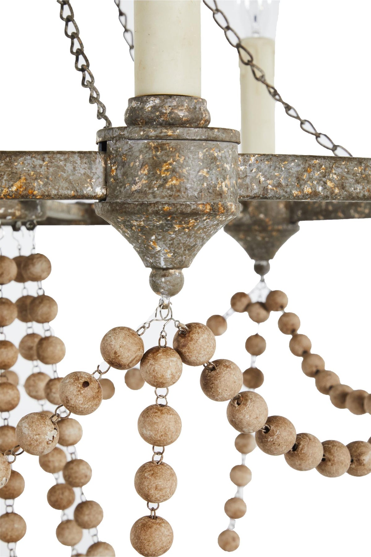 Eurnoros Vintage Industrial Wooden Chandelier