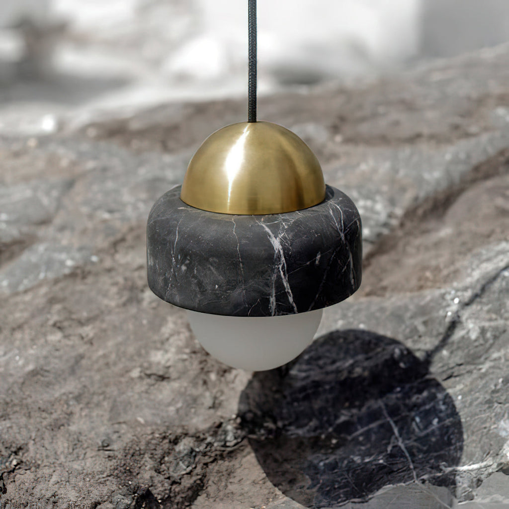 Elliren Modern Minimalist Marble Glass Pendant Lamp