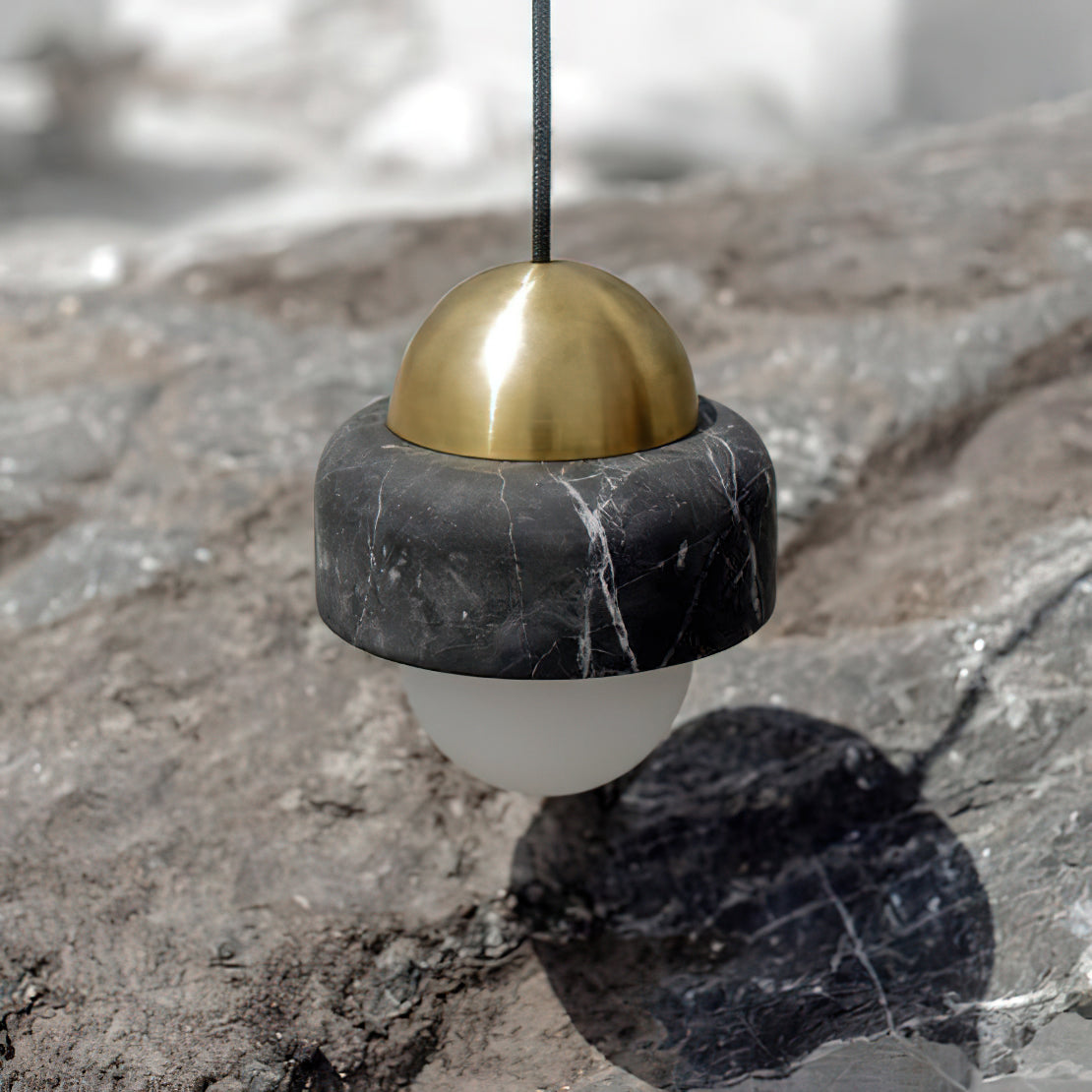 Elliren Modern Minimalist Marble Glass Pendant Lamp