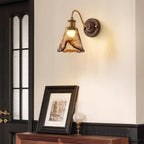 Amberveil Vintage Glass Wall Light