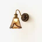 Amberveil Vintage Glass Wall Light