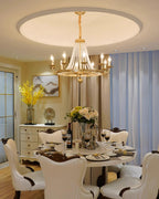 Naples Chandelier Crystal Bead Rustic White Gray Regal