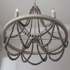 Alshaan Vintage Industrial Wooden Chandelier