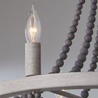 Alshaan Vintage Industrial Wooden Chandelier