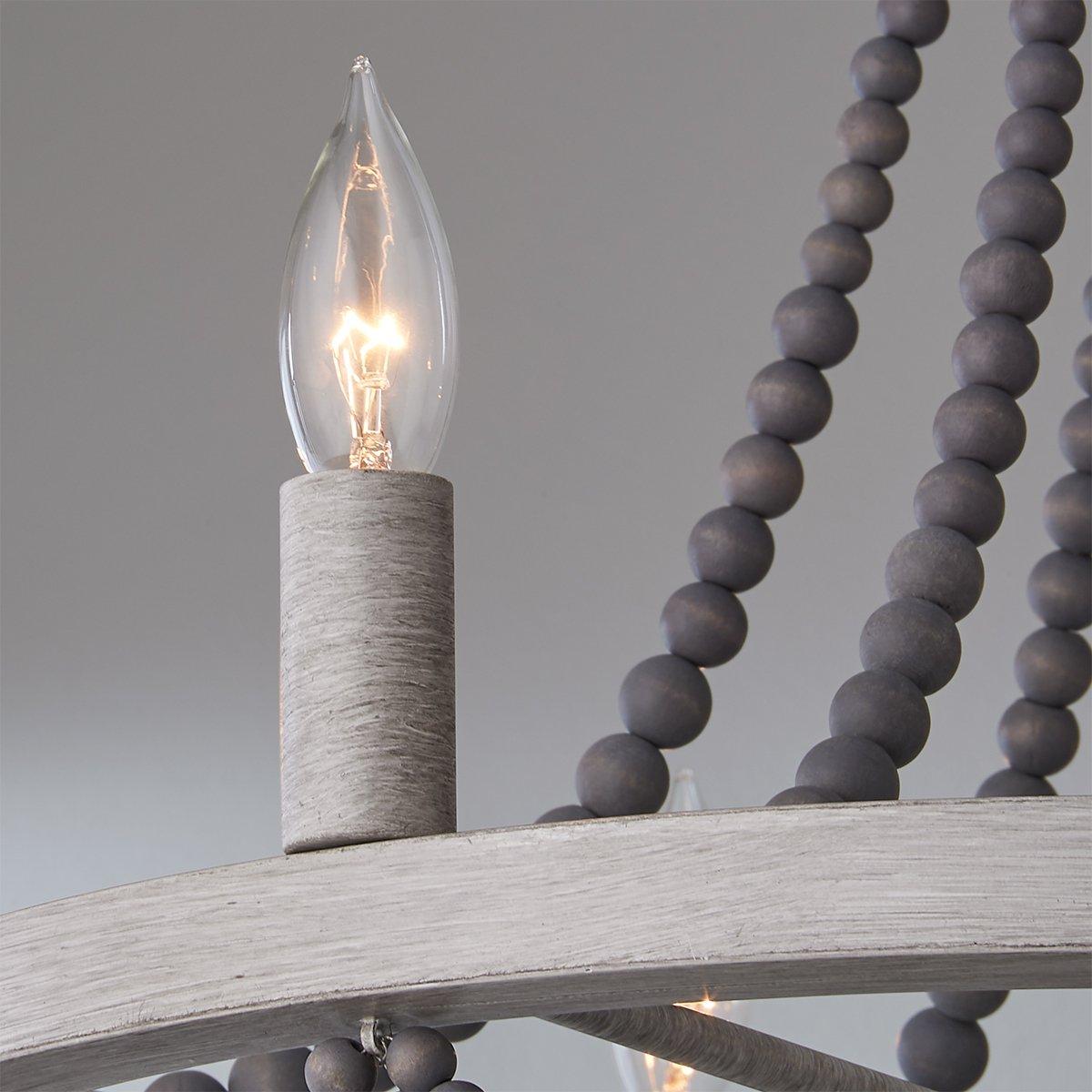 Alshaan Vintage Industrial Wooden Chandelier