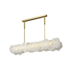 Catala Modern Minimalist Brass Alabaster Chandelier