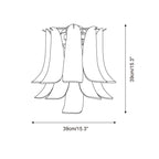 Nason Wall Lamp Textured Glass Petal Motif