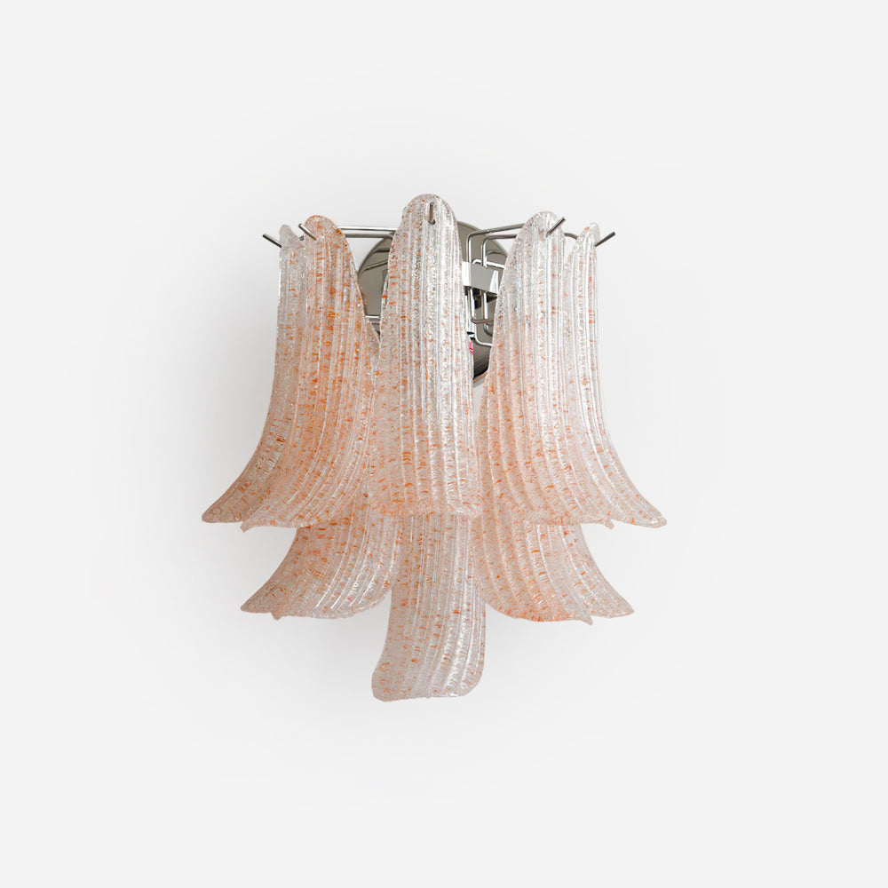 Nason Wall Lamp Textured Glass Petal Motif