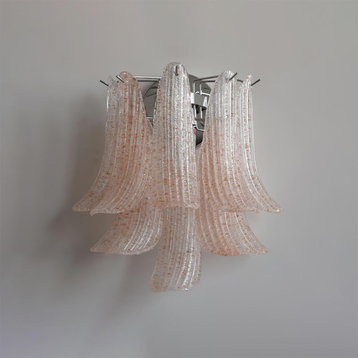 Nason Wall Lamp Textured Glass Petal Motif