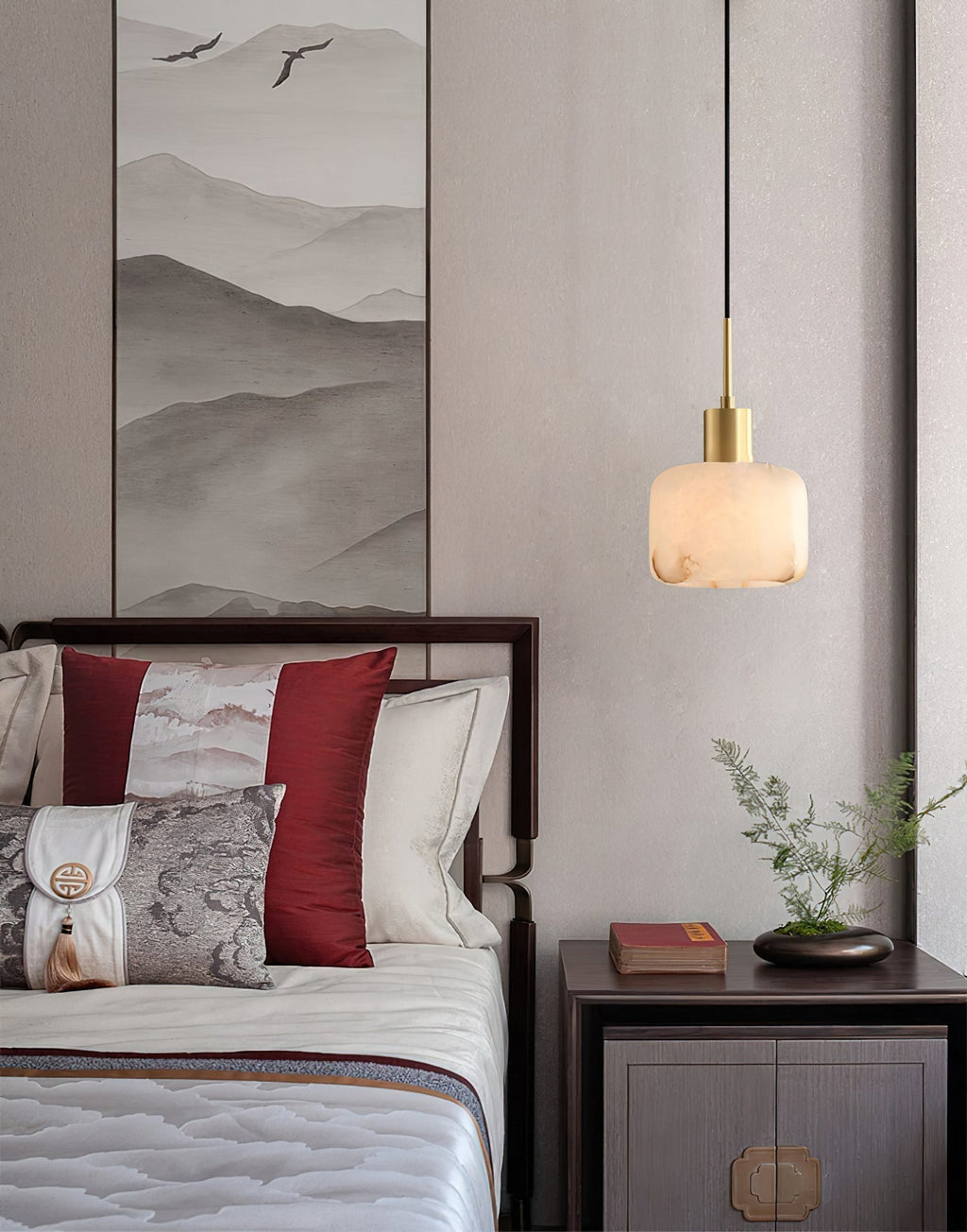 Eliriel Natural Small Alabaster Pendant Light