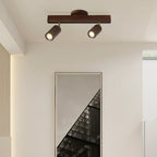 Solara Ceiling Lamp Natural Wood Beam with Spotlight - image 3