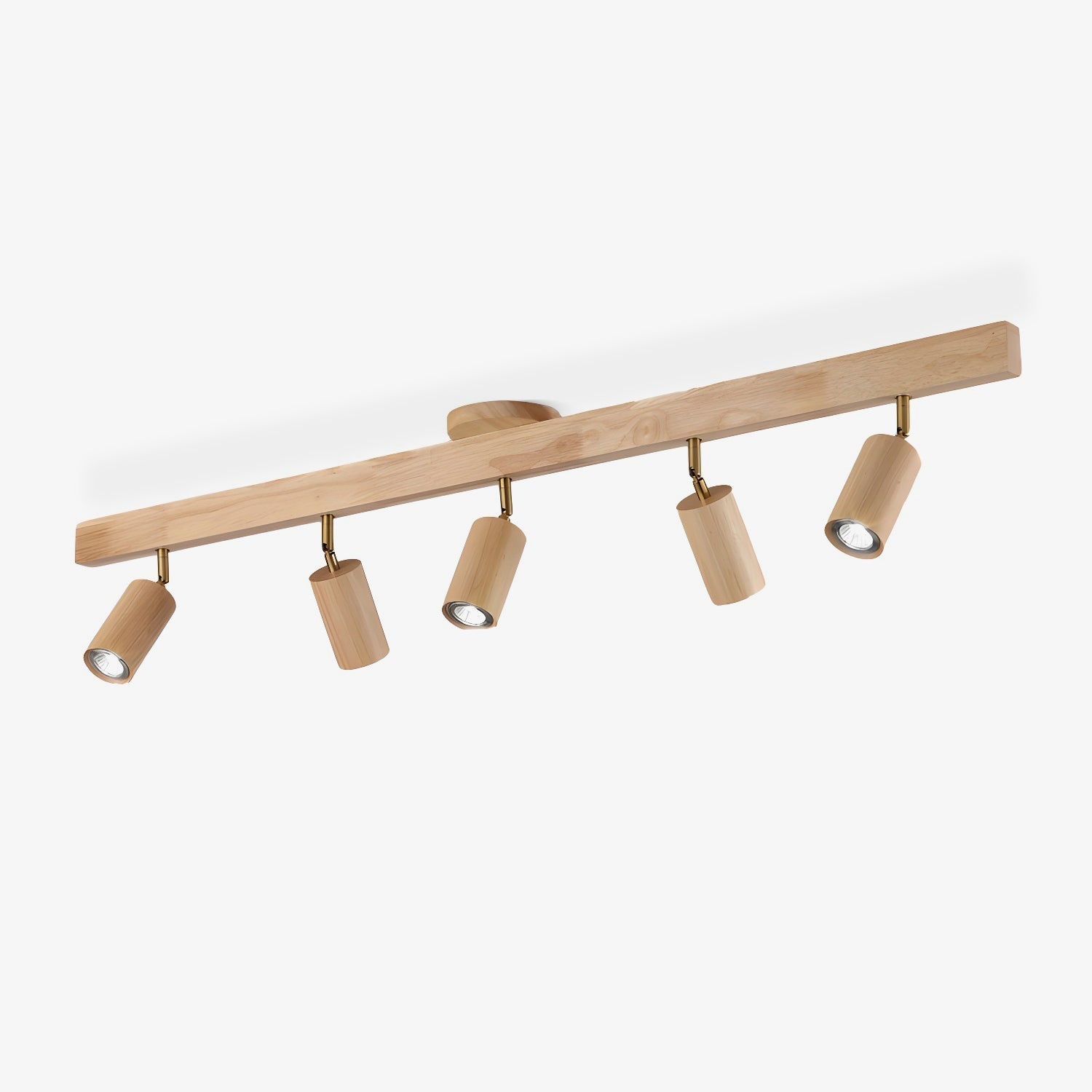 Solara Ceiling Lamp Natural Wood Beam with Spotlight - image 28