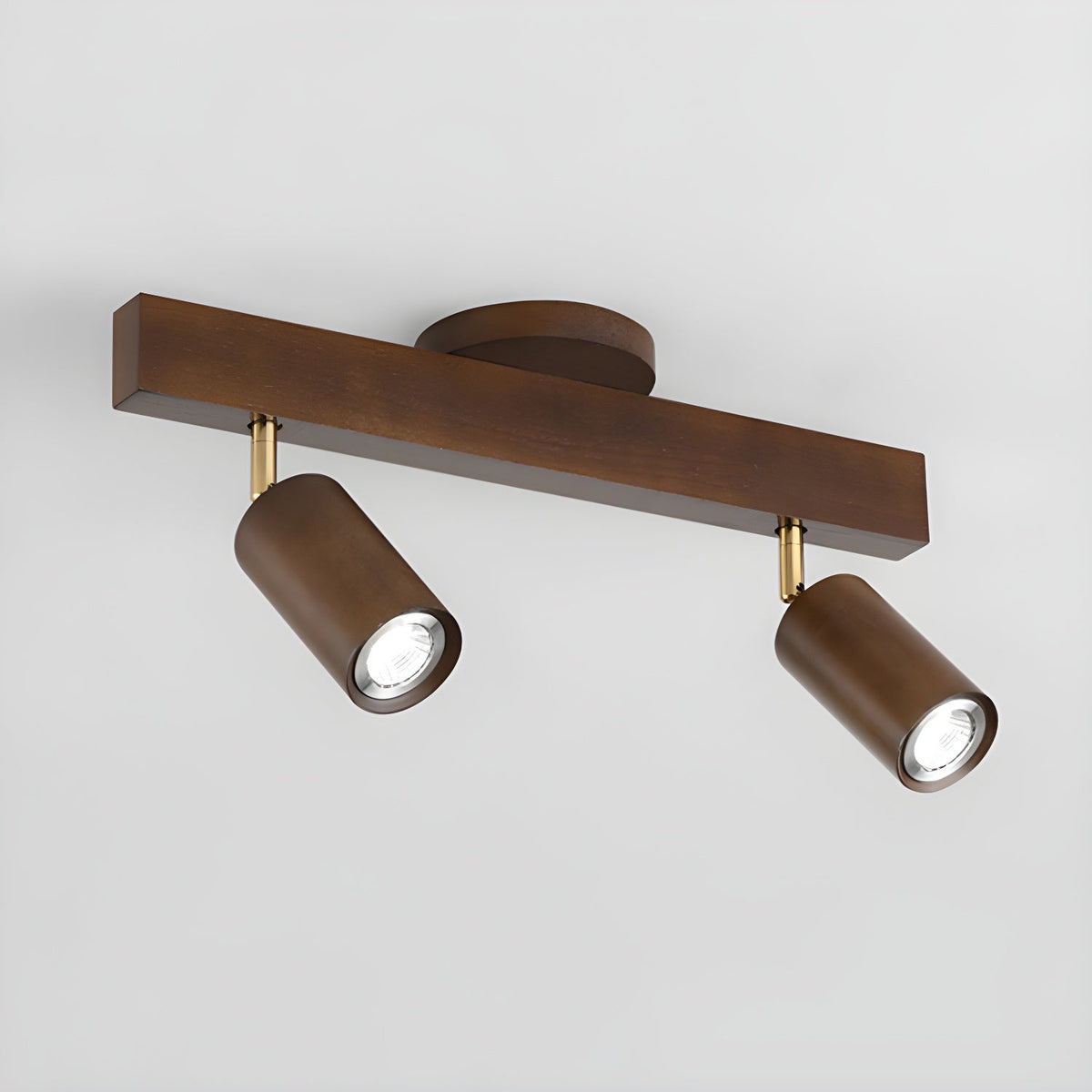 Solara Ceiling Lamp Natural Wood Beam with Spotlight - Letslighting