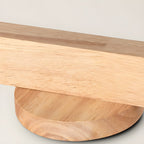 Solara Ceiling Lamp Natural Wood Beam with Spotlight - image 16