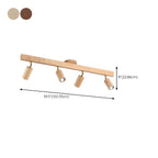 Solara Ceiling Lamp Natural Wood Beam with Spotlight - image 17