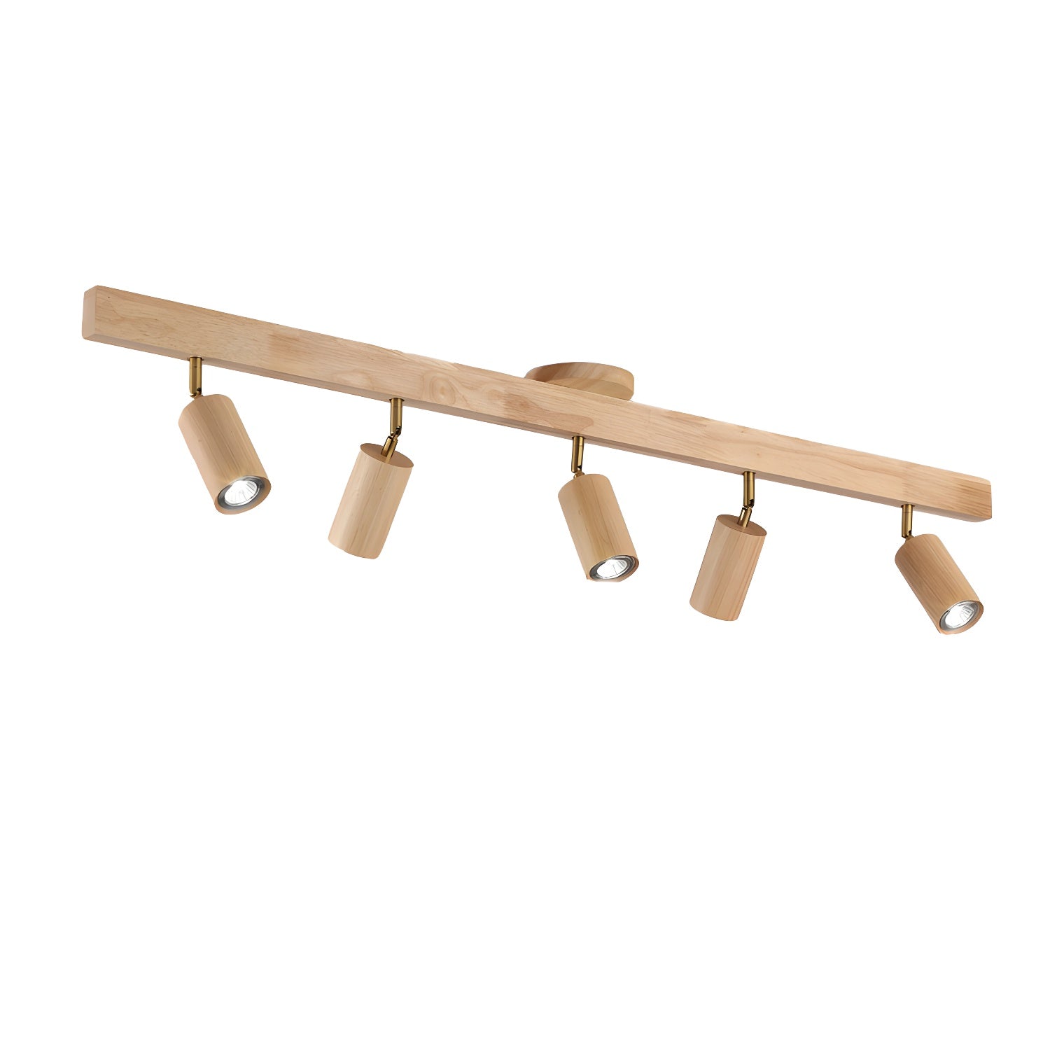 Solara Ceiling Lamp Natural Wood Beam with Spotlight - image 20