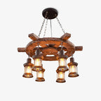 Aurzorir Vintage Wood Chandelier