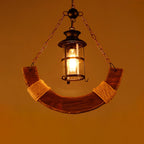 Aurzorir Vintage Wood Chandelier