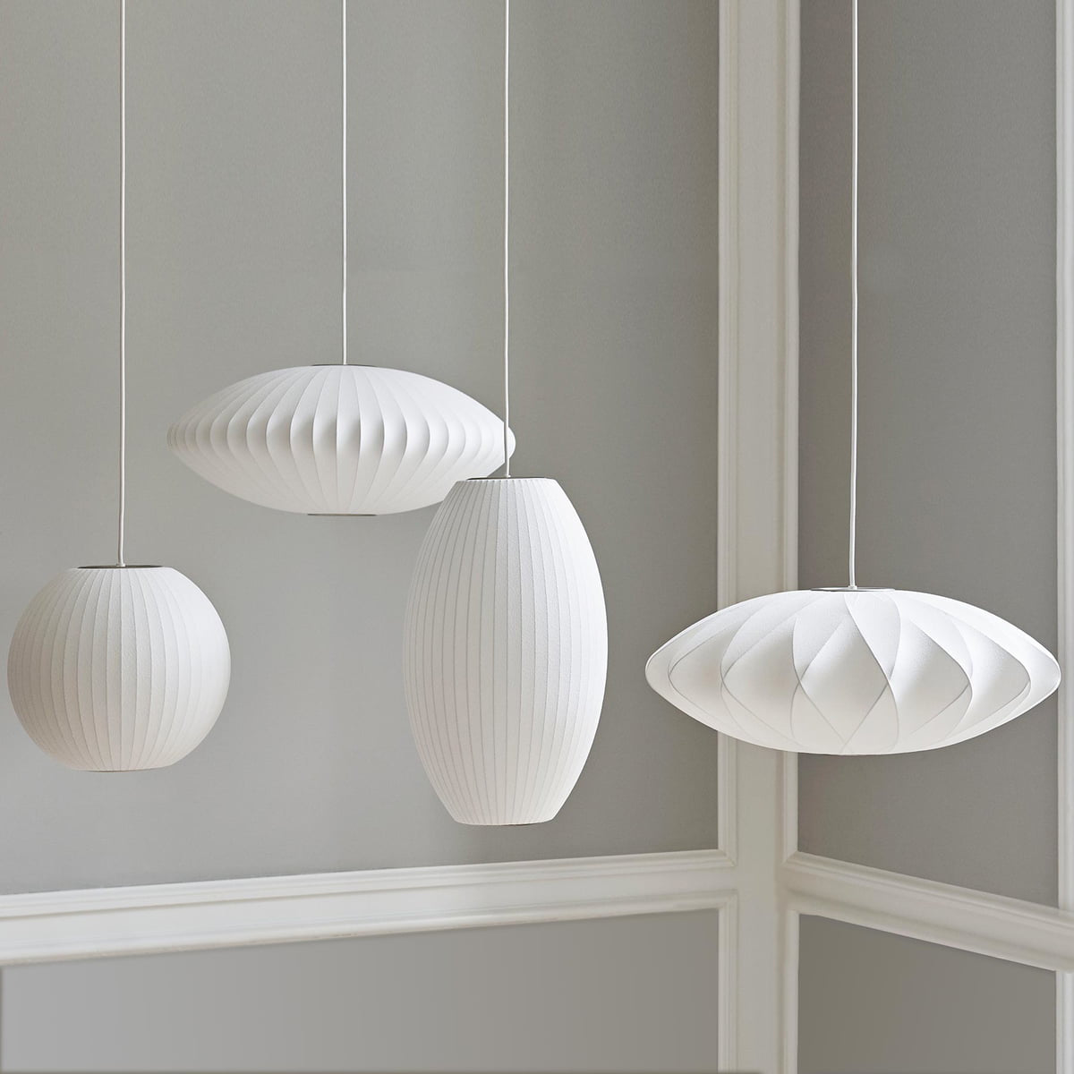 Ritta  Pendant Light Bubble Mulberry Silk