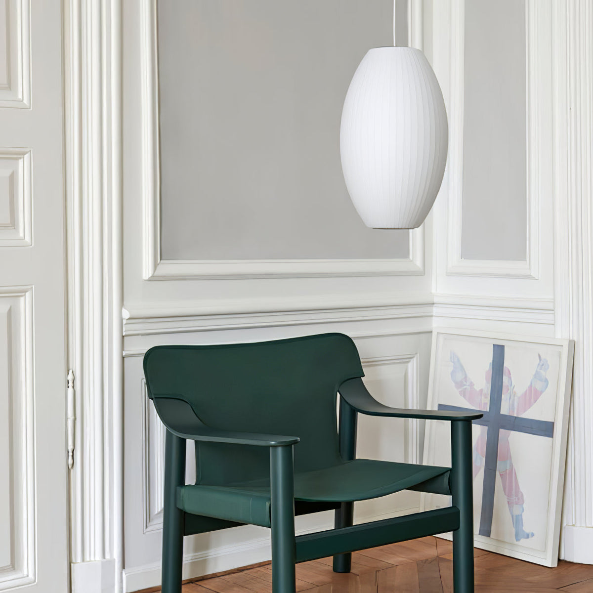 Ritta  Pendant Light Bubble Mulberry Silk