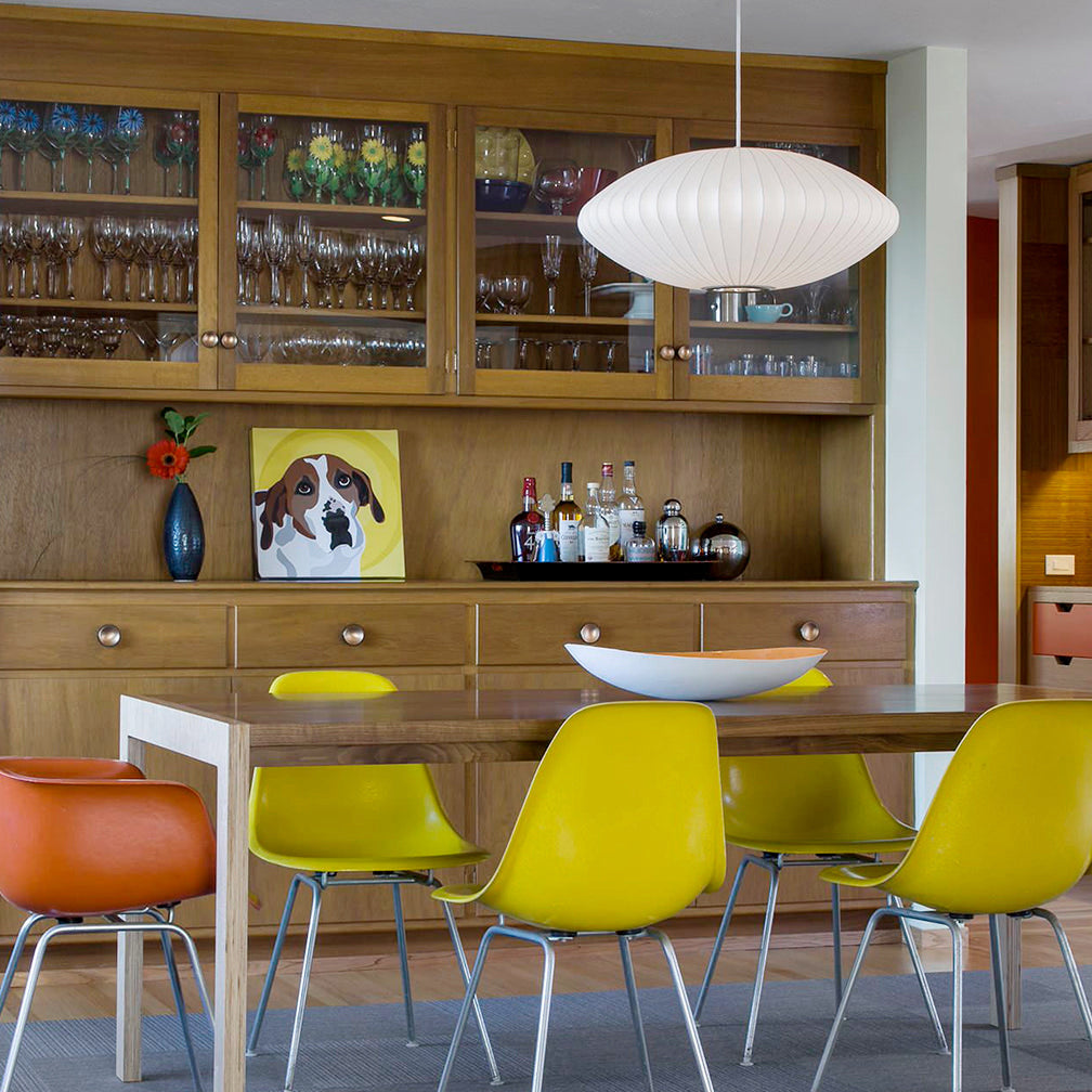 Solarnce Silk & Steel Pendant Lamp