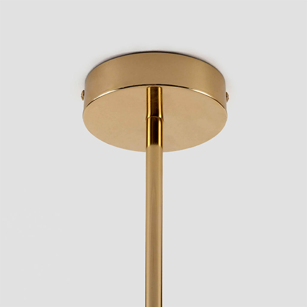 Evvararis Modern Minimalist Brass Glass Chandelier