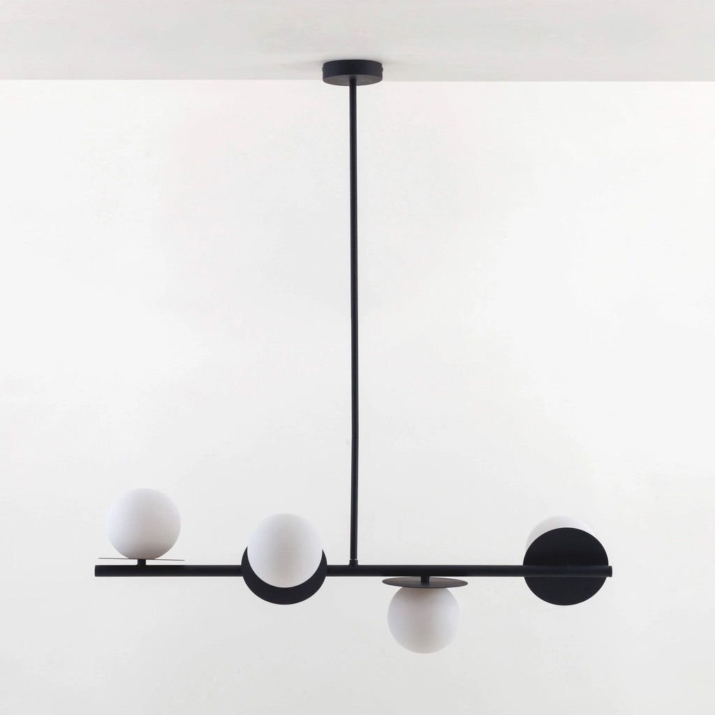 Evvararis Modern Minimalist Brass Glass Chandelier