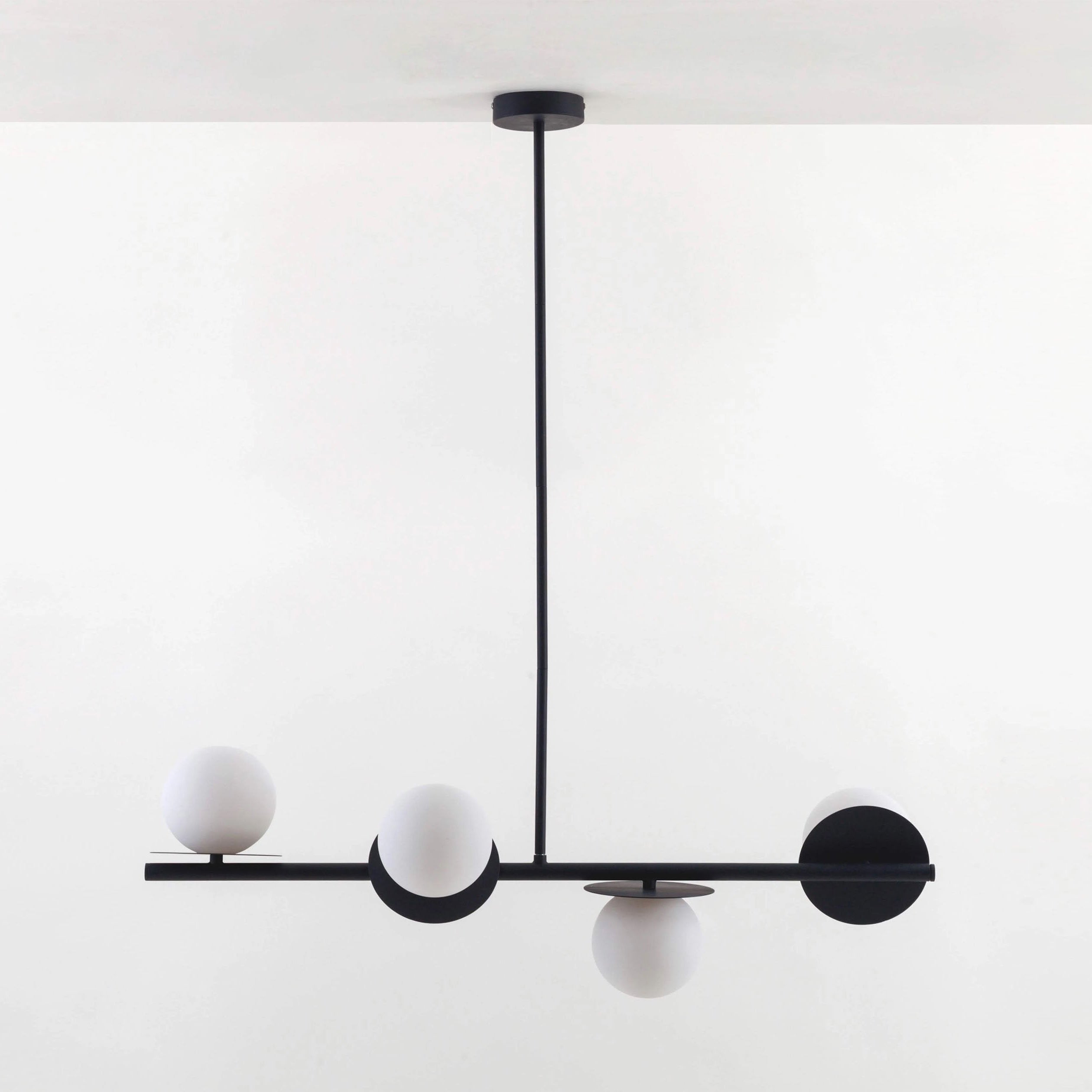 Evvararis Modern Minimalist Brass Glass Chandelier