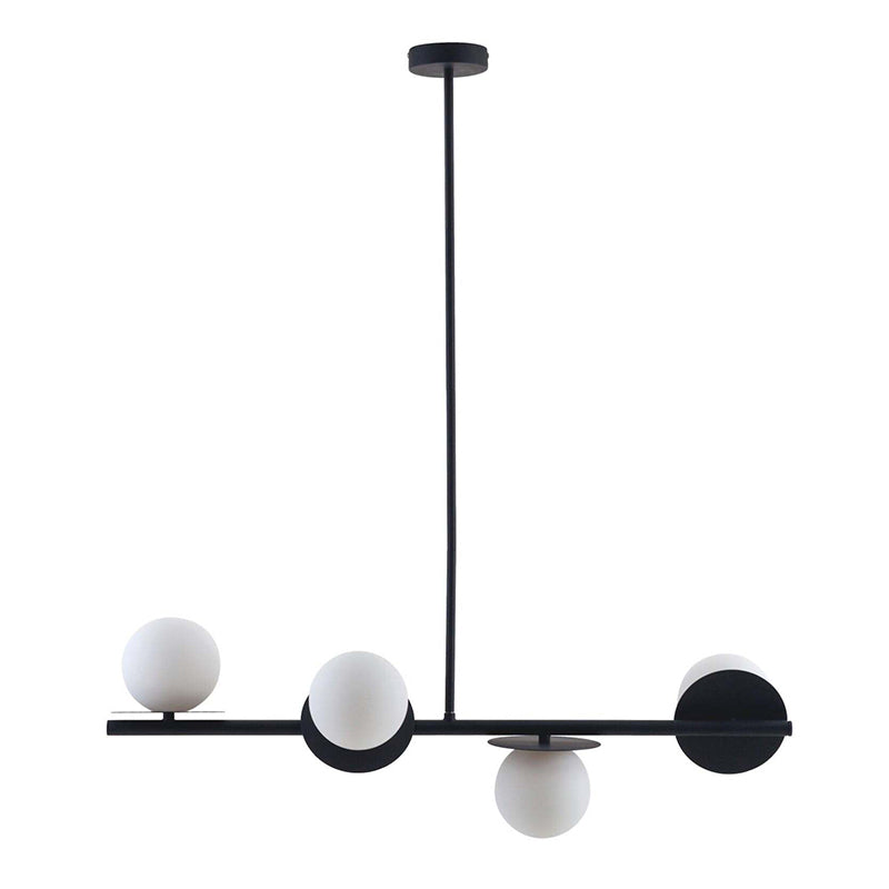 Evvararis Modern Minimalist Brass Glass Chandelier