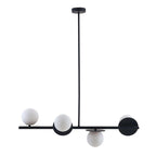 Evvararis Modern Minimalist Brass Glass Chandelier