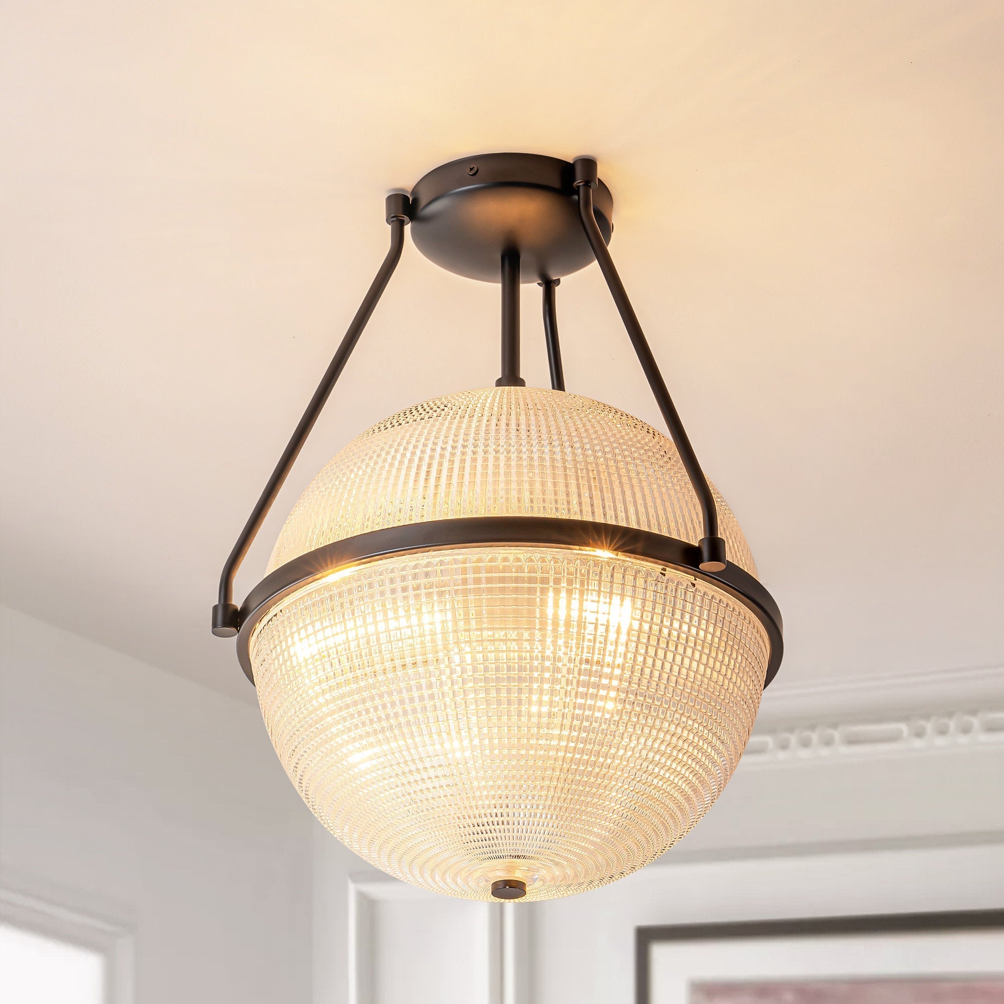 Atale Modern Minimalist Glass Ceiling Lamp