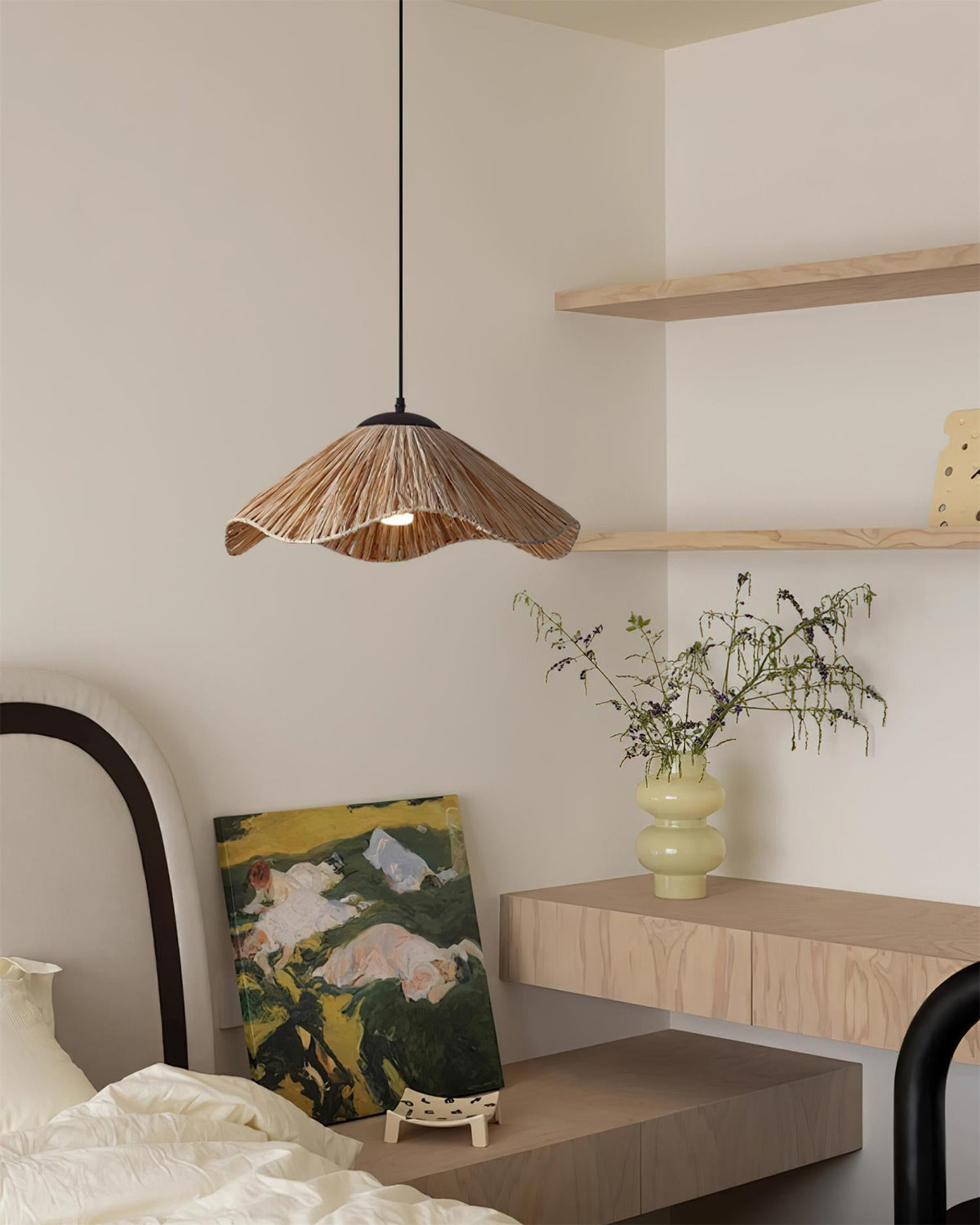 Nikita Pendant Lamp Rattan Organic Wavy